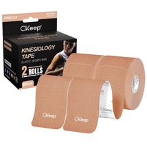 Kinesiology Tape (2 Rolls), Original Cotton Elastic Premium Athletic Tape,33 Ft  - £14.18 GBP