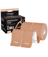 Kinesiology Tape (2 Rolls), Original Cotton Elastic Premium Athletic Tap... - $18.99