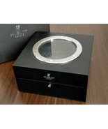 HUBLOT BLACK LACQUERED WOODEN EMPTY WATCH BOX GLASS PORTHOLE - £123.58 GBP