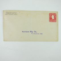 US Postal Stationery Morrison Mfg Co Fort Madison Iowa 2 cent Washington Antique - £7.98 GBP