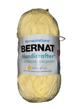 Bernat Handicrafter Yarnspirations Worsted Cotton Yarn Yellow 14 Oz 710 Yd - $7.99