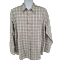 The North Face Long Sleeve Performance Shirt Size L Plaid UPF 15 - $39.55
