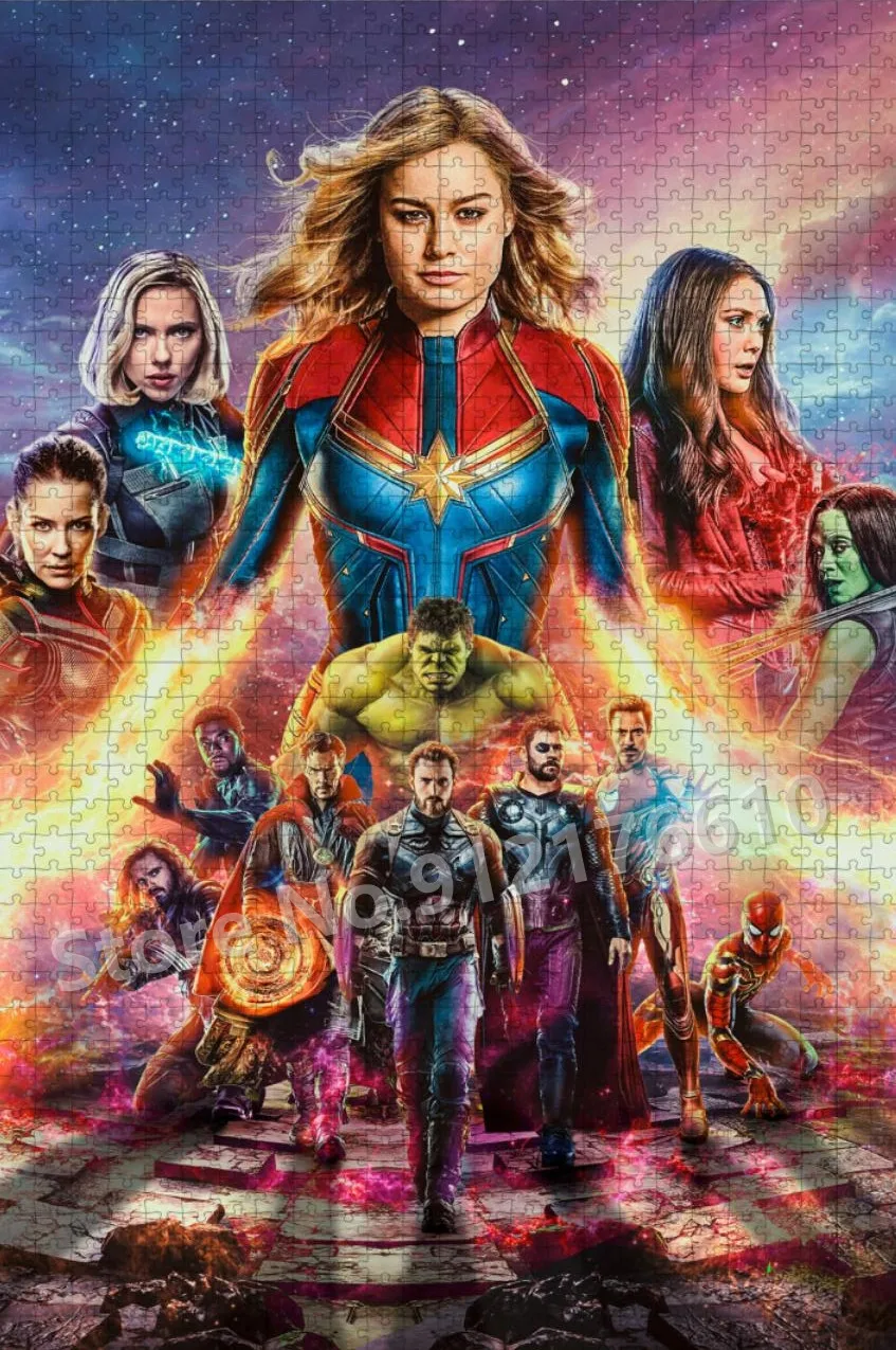 Play Avengers:infinity War 1000 Pieces Jigsaw Puzzles for Adult  Superhero Iron  - £24.28 GBP