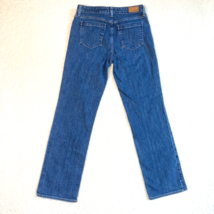 Eddie Bauer Natural Straight Leg Jeans Womens 6 Stretch Blue Denim Pants 30x31 - £11.19 GBP