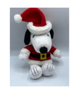 Peanuts Snoopy Santa Plush Dog Animal 12" Christmas Santa Suit Stuffed Toy New - $27.69