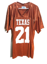 Texas Longhorns #21 NCAA Vintage 90s Big 12 Burnt Orange Football Jersey 2XL - £27.59 GBP