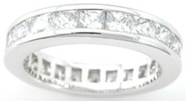 Promise Ring 1.5 Ct Engagement Band Sterling Silver Cubic Zirconia Size 7 - £11.68 GBP