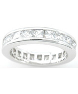Promise Ring 1.5 Ct Engagement Band Sterling Silver Cubic Zirconia Size 7 - £11.55 GBP