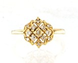 Diamond Women&#39;s Fashion Ring 14kt Yellow Gold 371291 - £177.82 GBP