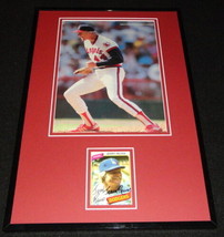 Jerry Reuss Signed Framed 11x17 Photo Display 1987 Angels - £55.38 GBP