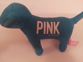 Victoria&#39;s Secret Pink Plush Dog 1986 Pink Teal Aqua Dog Mint - $24.99