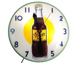 14&quot; 1950&#39;s Telechron NuGrape Advertising Bubble clock/light - £463.20 GBP
