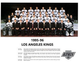 1995-96 LOS ANGELES KINGS TEAM 8X10 PHOTO HOCKEY PICTURE NHL LA - £3.88 GBP