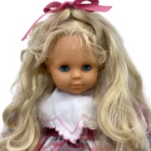  Max Zapf Blonde Sleepy Blue Eye Doll Original Dress Sock 19&quot; W GERMANY ... - $42.29