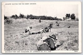 Infantry Army Maneuvers St Lawrence Co NY 1940 Postcard K21 - £5.94 GBP