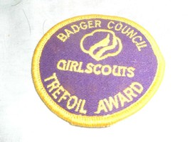 GIRL SCOUTS BADGER COUNCIL TREFOIL AWARD Never Used Always Stored Vintage - £7.84 GBP