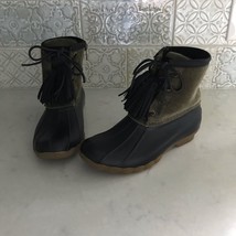 Sperry Saltwater Tassel Corduroy Duck Boots sz 6 - $54.99