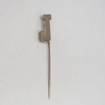 Monogram &quot;J&quot; Gold Tone Pin Brooch Lapel Pin - £11.59 GBP