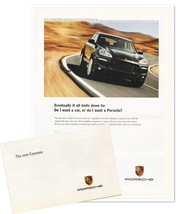 Print Ad Porsche Cayenne Luxury SUV 2007 Full-Page Advertisement &amp; Maile... - $230.88 MXN