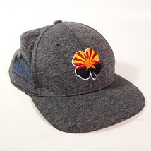 Black Clover Arizona State Flag 4 Leaf Clover Fitted Hat Cap Large/XL Grey Gray - £17.56 GBP