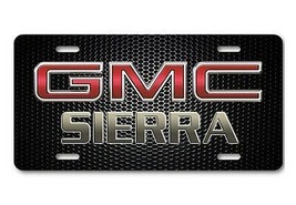 GMC Sierra auto vehicle aluminum license plate car truck SUV black bump tag  - $16.58