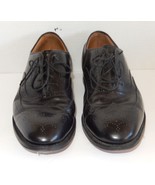 Johnston &amp; Murphy Limited Mens Black Wingtip Oxford Dress Shoes Size 11 D/B - $982.65 MXN