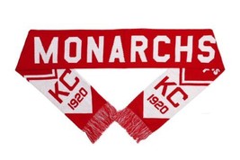 NLBM Negro Leagues Scarf Kansas City Monarchs Red &amp; White - £20.78 GBP