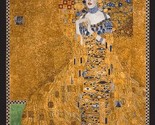 23.5&quot; X 44&quot; Panel Gustav Klimt Symbolist Painting Gold Fabric Panel (D68... - $9.76