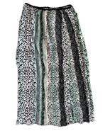 Lightweight Maxi Skirt Women 4-6 Pull On Leopard Print Some Distress Mul... - $7.68