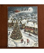 Village Tree and Santa&#39;s Sleigh Advent Calendar  Christmas Countdown Babalu - £9.33 GBP