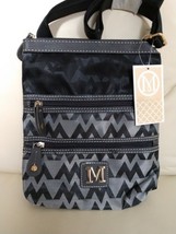 Style M black messenger bag mod 1520 color gray/black  - $19.99