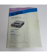 SONY Beta SL-2000 Operating Instruction Manual 1981 Portable VCR - $16.76