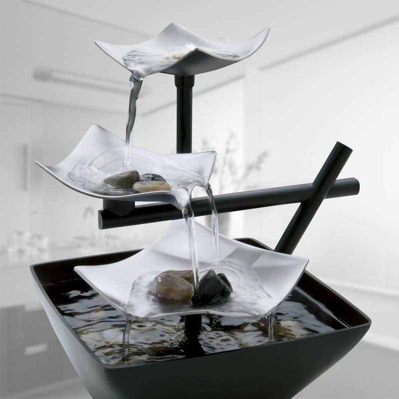 Tabletop Water Fountain, Home Décor Soothing Sound Machine - Automatic Pump, Dee Item image 2