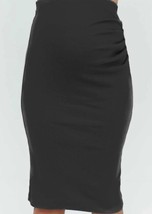 Maive &amp; Bo ribbed maternity skirt in Black - size M - £32.05 GBP