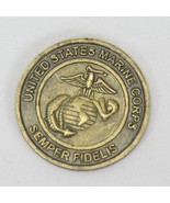 Medallion Token Coin Brass Toy Train Christmas Toys for Tots US Marine C... - $22.84 CAD