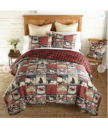 NEW! The Great Outdoors QUEEN Quilt Set and Matching Tote Bag Bear Count... - £90.24 GBP