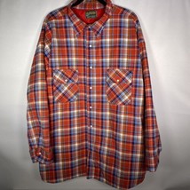 Woodsman By Klondike Men’s 2XL Pearl Snap Flannel Jacket Camp Shirt Chec... - £19.78 GBP