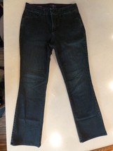 NYDJ Jean Womens 4P Barbara Bootcut Lift Tuck Stretch Denim Dark Blue  W... - $16.71