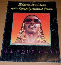 Stevie Wonder Concert Tour Program Vintage 1980-1981 U.S. Tour - $24.99