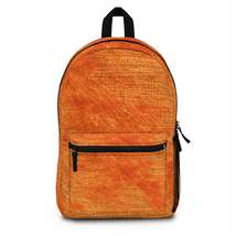 Burnt Orange/Rust: Denim-Inspired Autumn Fall Color Fabric - Backpack - $110.27