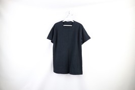 Vintage 90s Streetwear Mens Small Faded Blank Short Sleeve T-Shirt Black... - £28.34 GBP
