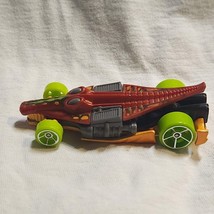 2015 Croc Rod Hot Wheels HW Dino Riders OH5 Red Loose Car 1:64 - $1.14