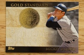 2012 Topps MICKEY MANTLE Gold Standard Baseball Card GS-24 New York Yankees - £3.34 GBP