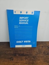 Mopar NOS 1988 Dodge COLT VISTA Import Service Manual 81-270-8013 - £7.65 GBP