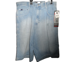 Southpole Men&#39;s Premium Core Vintage Jeans Shorts Light Blue Size 34 Rare NWD! - £75.12 GBP
