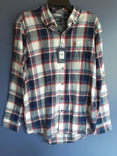 Primary image for Chaps Button Down Mens Size Medium Brushed Flannel Long Sleeve Shirt