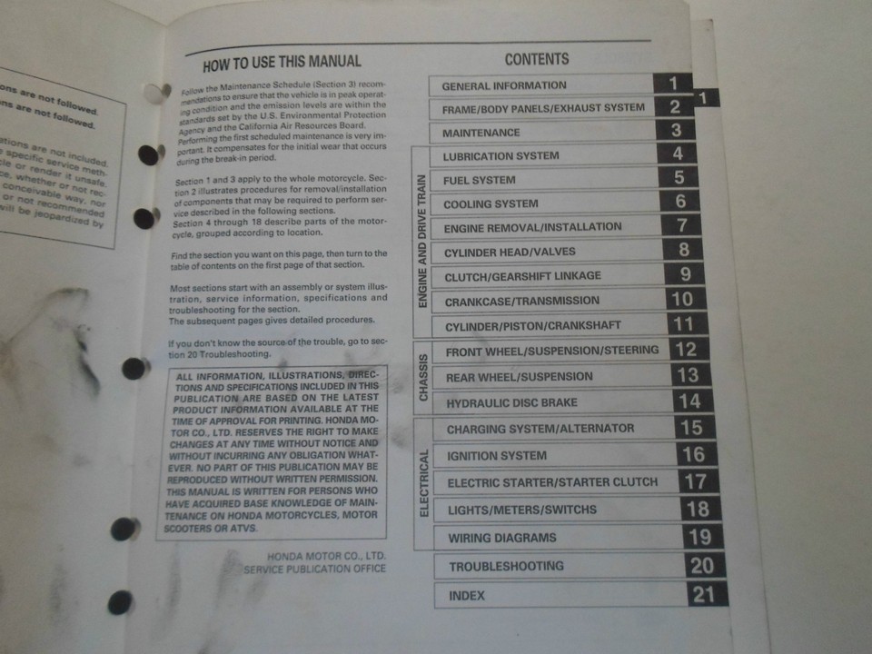 1995 HONDA CBR600F3 CBR 600 F 3 Service Repair Shop Manual New Item image 2