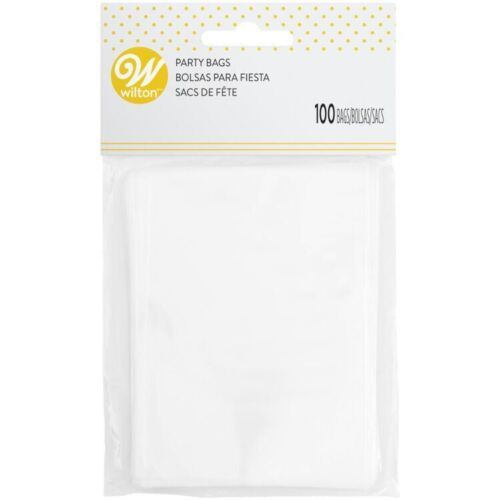 Primary image for Wilton 100 Ct Disposable Clear Treat Bags 3 x 4 inches Cake Pops, Lollipops