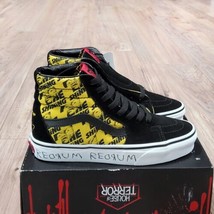 Vans Sk8 Hi House Of Terror The Shining Womens Size 5.5 Black Yellow Suede Shoes - £43.51 GBP