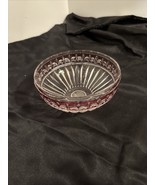 Vintage Cranberry and Clear Glass Candy Dish 5 3/4&quot; Diameterat top , 2 1... - $14.76 CAD